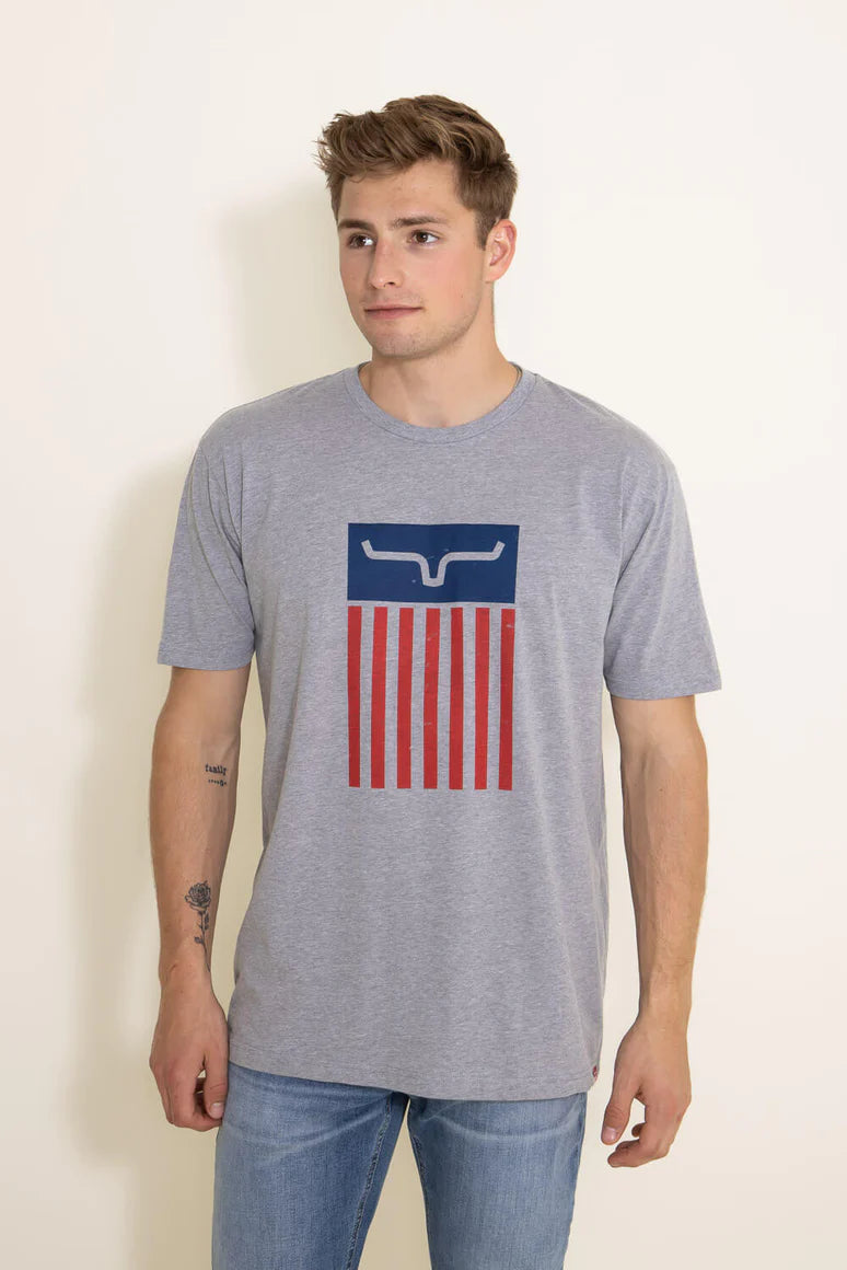 Kimes Ranch Cody Tee Dark Grey Heather - Coffman Tack