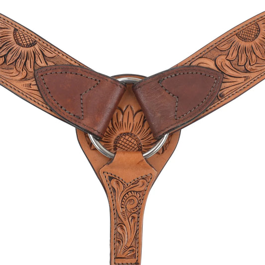 Circle Y Copper Sunflower Breast Collar - Coffman Tack