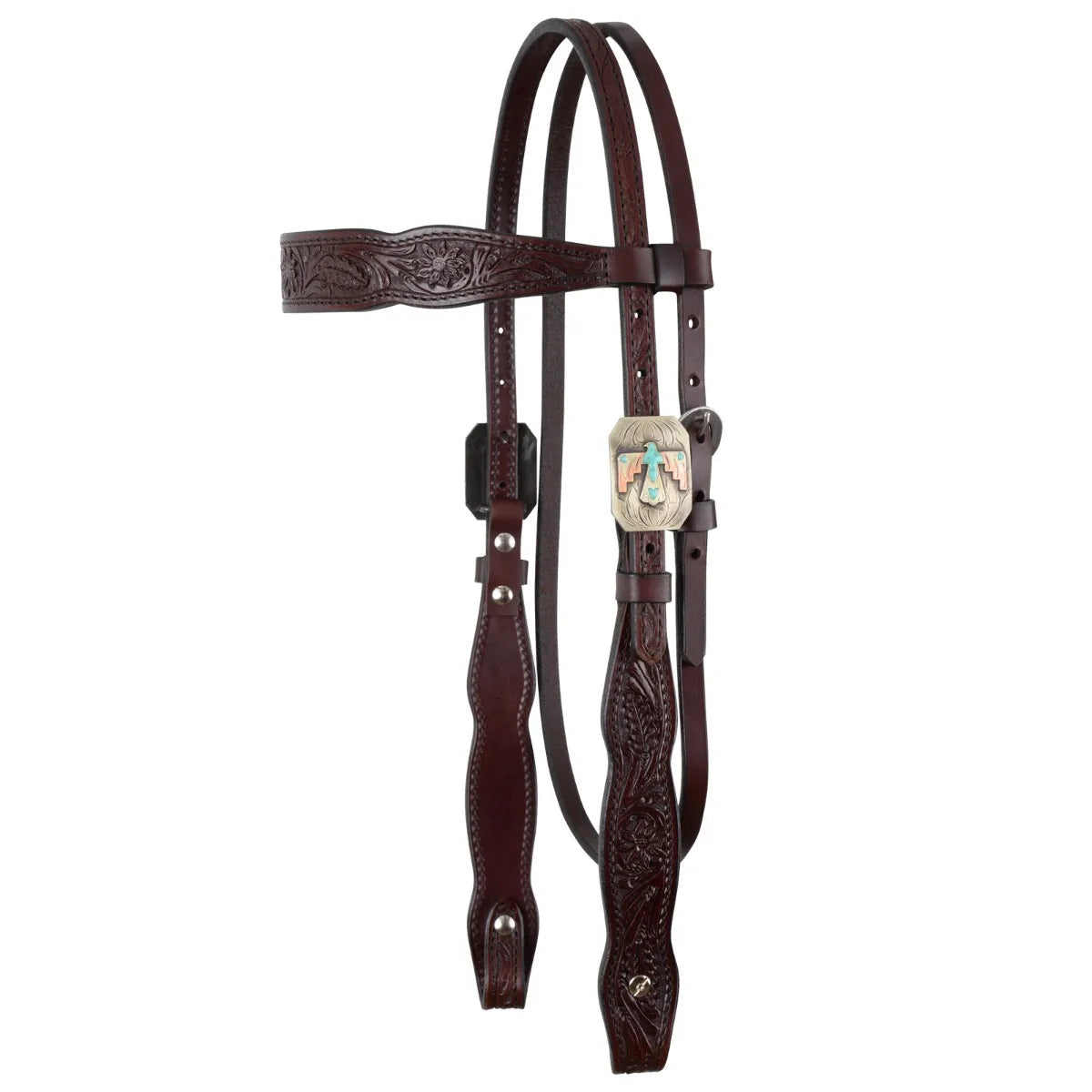 Circle Y Great Oak Browband Headstall - Coffman Tack