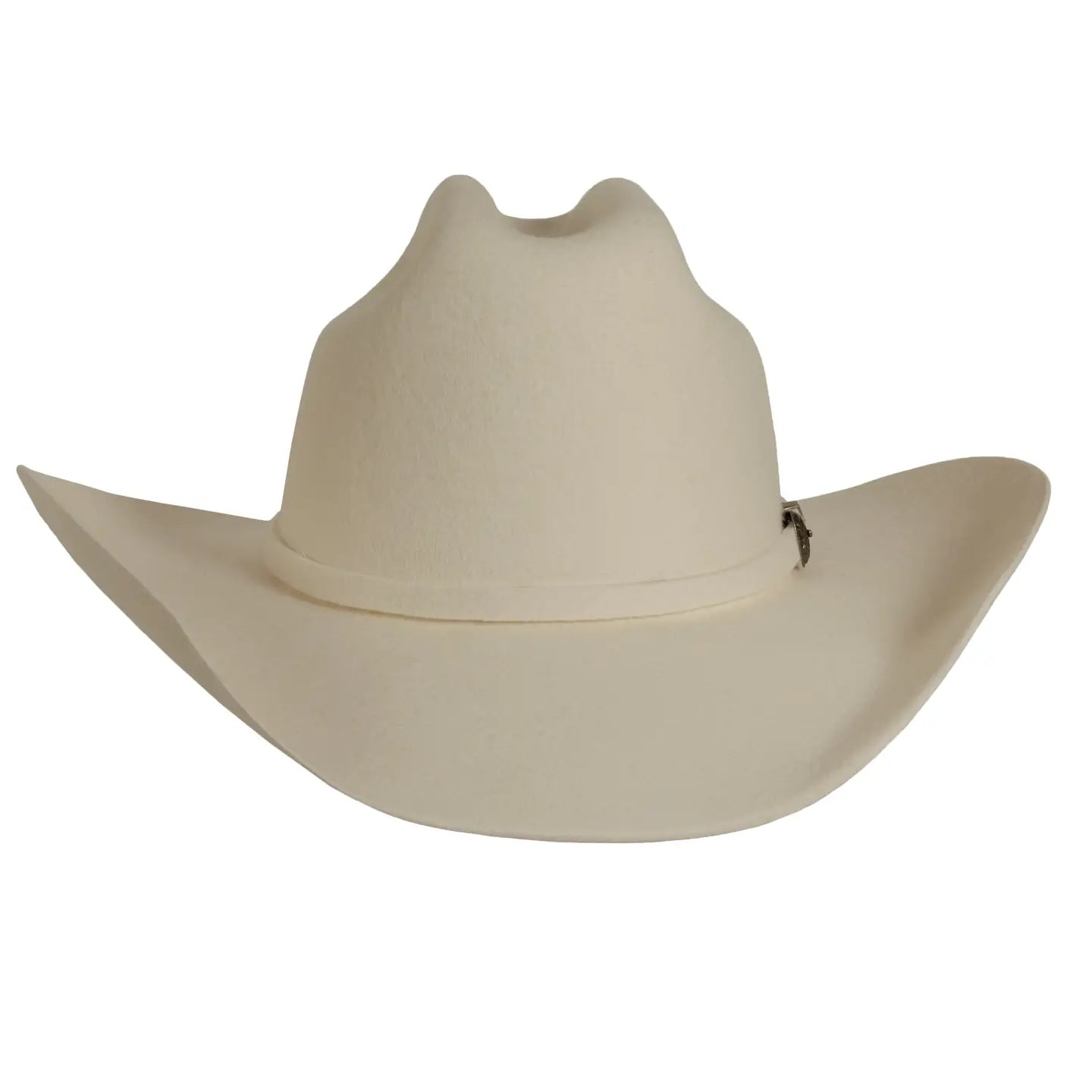 Wool Felt Western Cowboy Hat - Style Cattleman-White