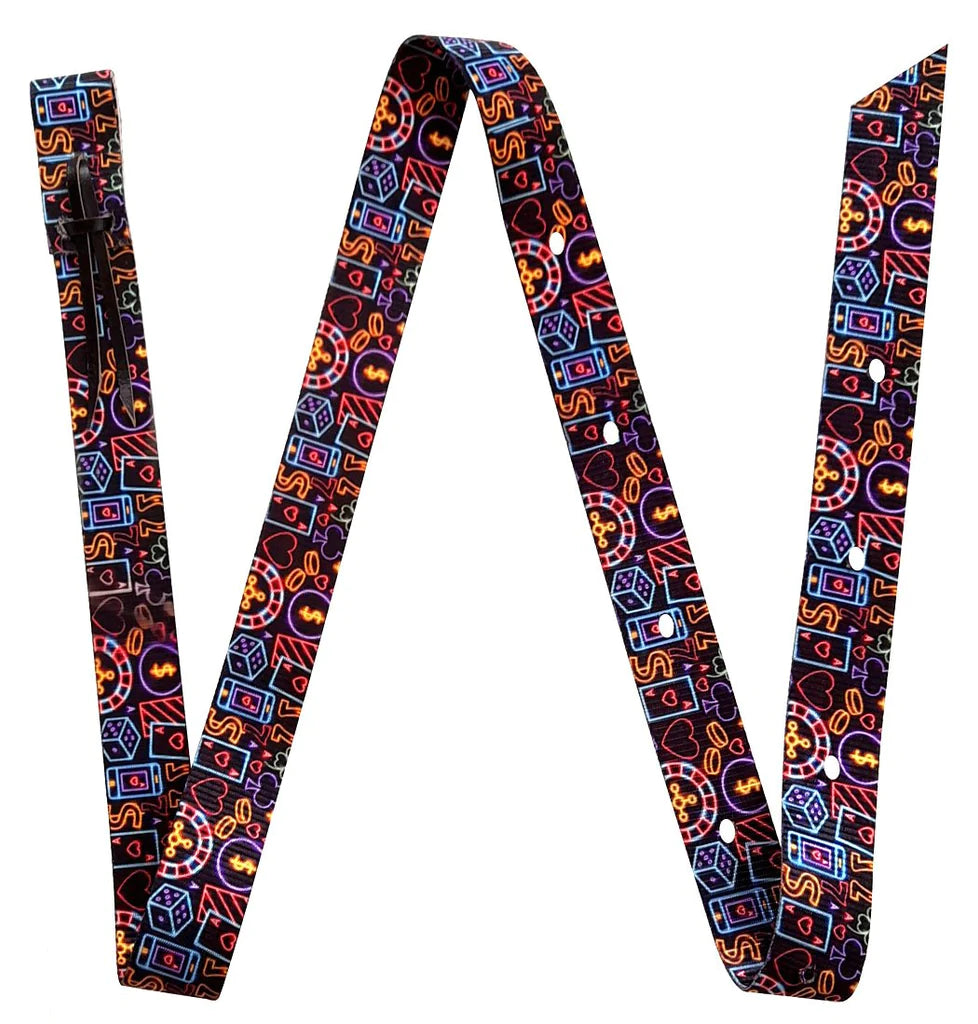 Tacktical Neon Lights Latigo & Off Billet Set - Coffman Tack