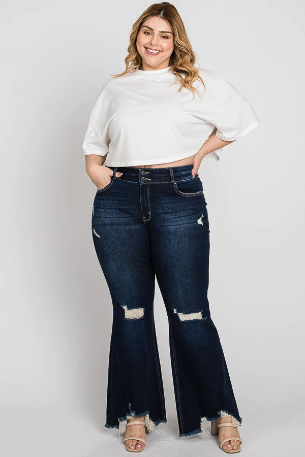 Petra 153 High Rise Dark Wash Plus Jeans - Coffman Tack