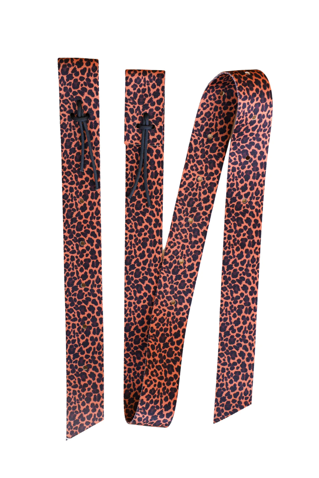 Tacktical Leopard Print Latigo & Off Billet Set - Coffman Tack