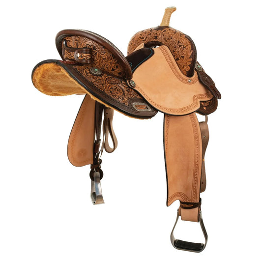 Circle Y Athens Barrel Vintage Saddle - Coffman Tack