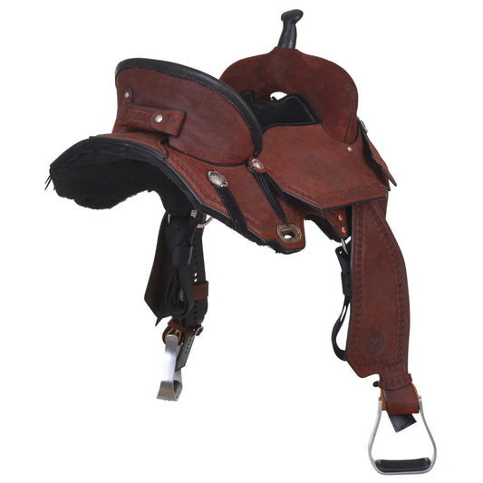 Circle Y 3916 Just-B-Natural Black Diamond Barrel Saddle - Coffman Tack