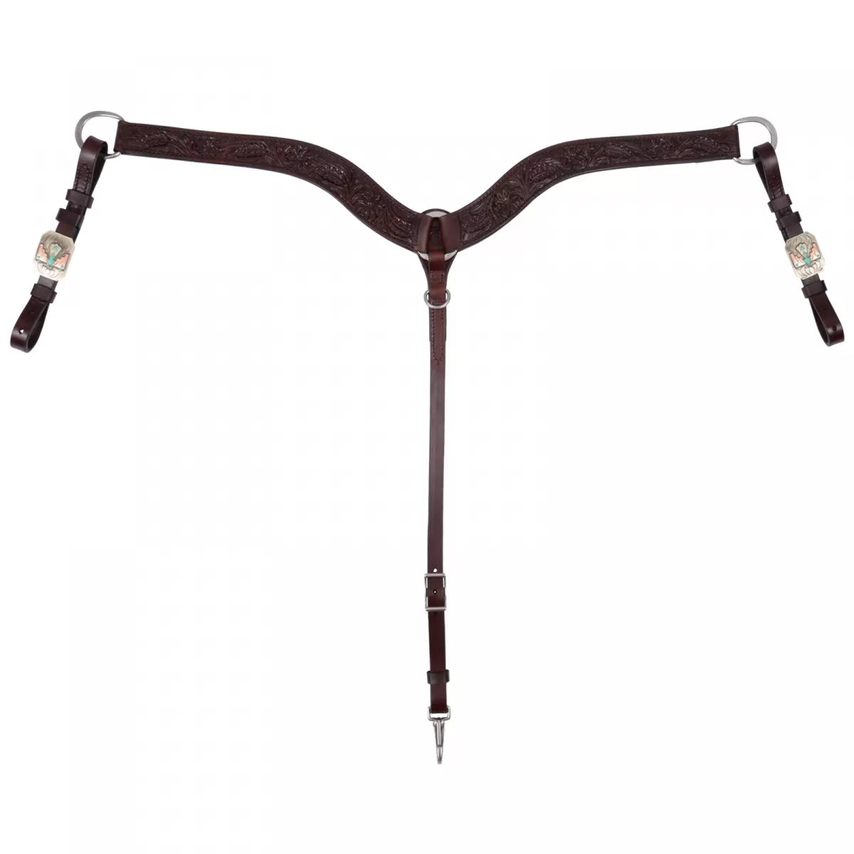 Circle Y Great Oak Thunderbird Breast Collar - Coffman Tack