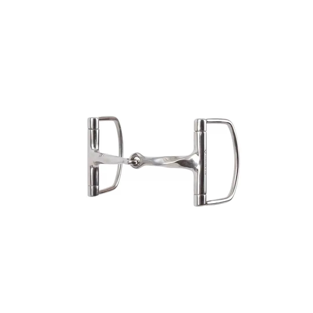 Reinsman Diamond R Slow Twist D Ring 5" Snaffle Bit - Coffman Tack
