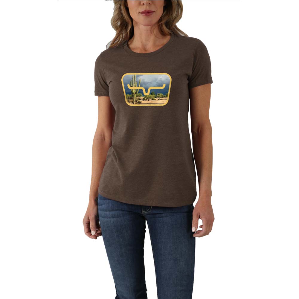Kimes Ranch Ladies Buckley Expresso Tee - Coffman Tack