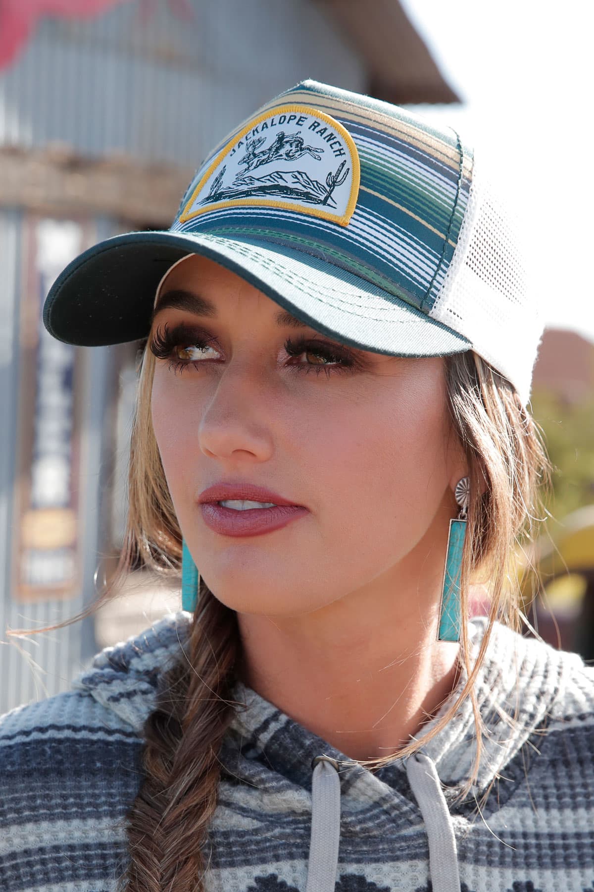 CRUEL® JACKALOPE RANCH SERAPE MESH TRUCKERS CAP - Coffman Tack