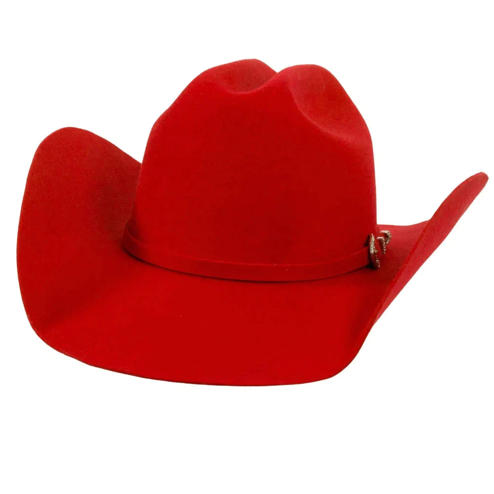 American Hat Makers Cattleman Red Womens Felt Cowboy Hat
