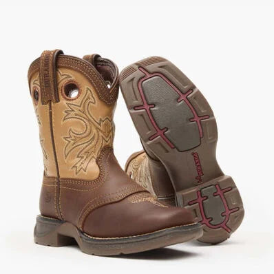 Lil’ Rebel™ by Durango® Little Kids’ Brown Tan Western Boot