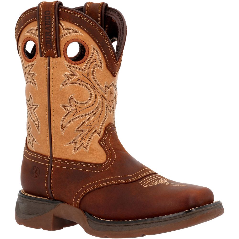 Lil’ Rebel By Durango Little Kids Brown Tan Western Boots - Coffman Tack
