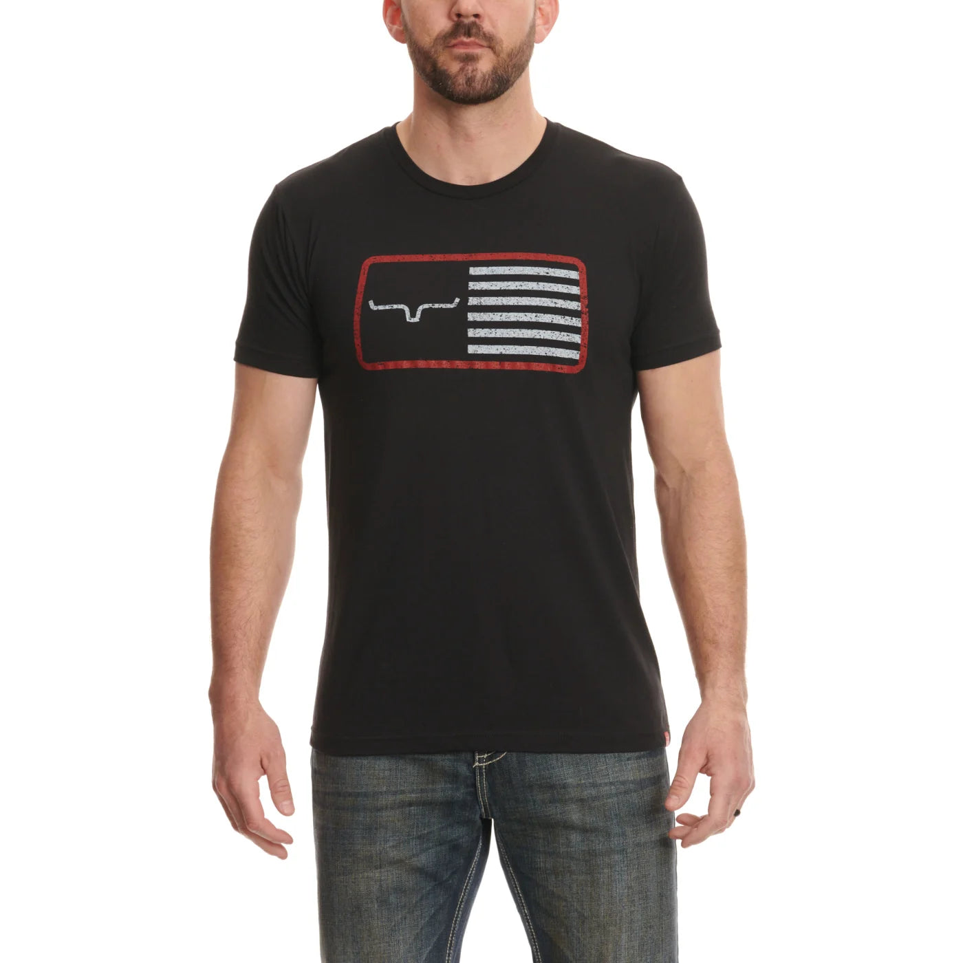Kimes Ranch American Trucker Black Tee - Coffman Tack
