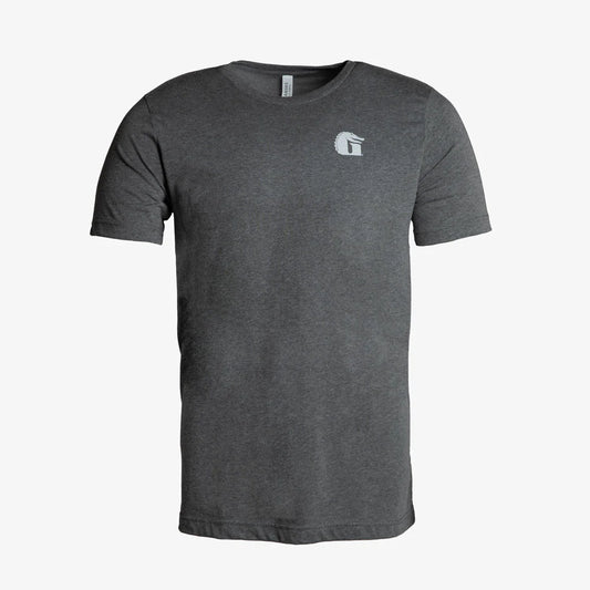 FLAG GRAPHIC TEE Heather Charcoal Grey