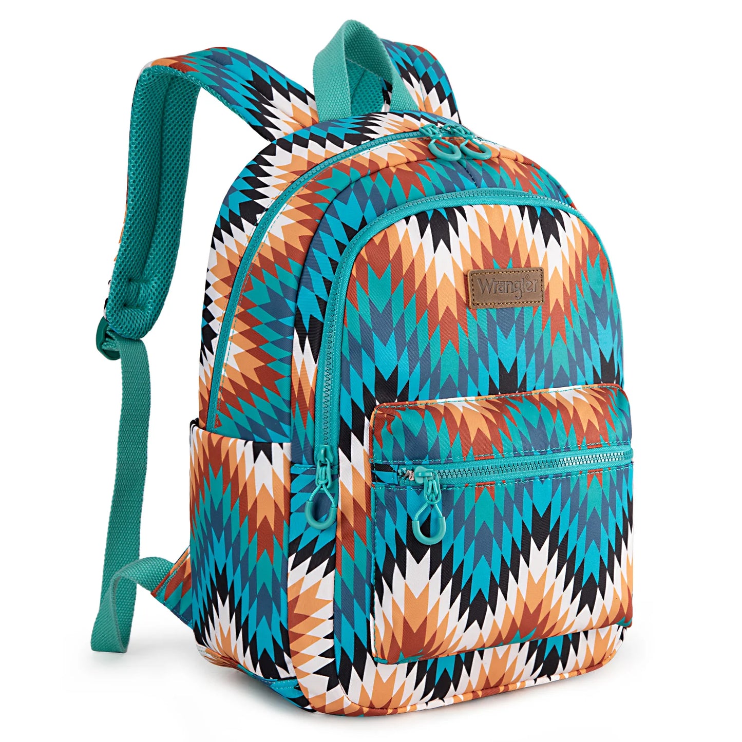 Wrangler Aztec Print Backpack - Turquoise