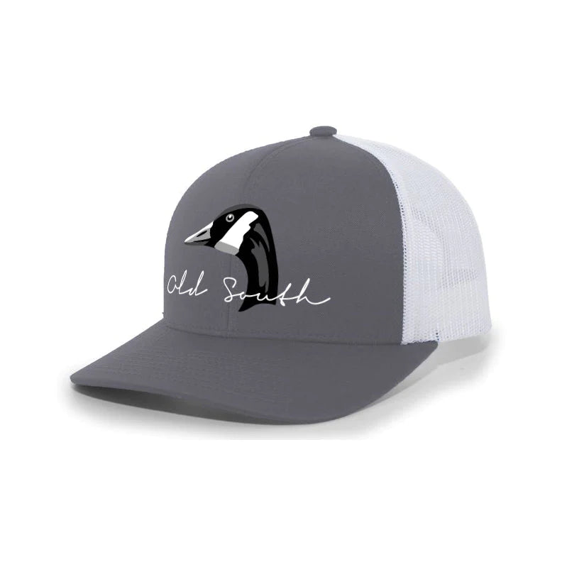 Old South Apparel - Wood Duck - Trucker Hat (Graphite/White) Low