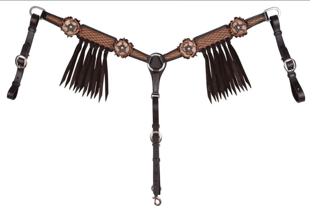 Circle Y Dusty Rose Breast Collar - Coffman Tack