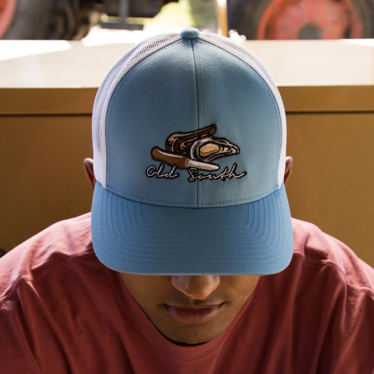 Oyster Opener - Trucker Hat - Ocean Blue - Coffman Tack