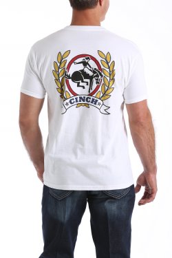 Cinch Classic Logo Tee - White - Coffman Tack