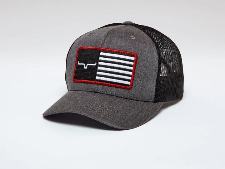 Kimes Ranch American Trucker Charcoal Hat - Coffman Tack