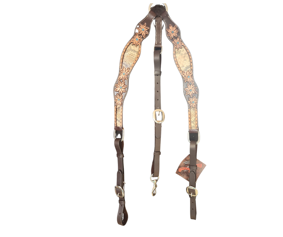 Circle Y Python Pass Breast Collar - Coffman Tack