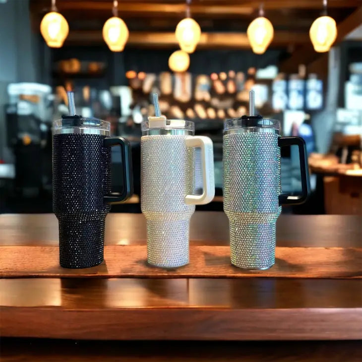 Black Bling Tumbler - Coffman Tack