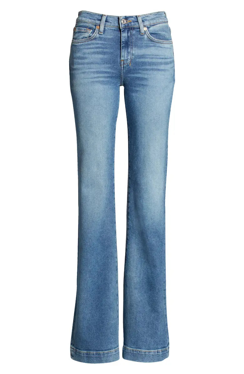 7 For All Mankind Women's Dojo Flair Leg Trouser Jeans - Lyme - Coffman Tack