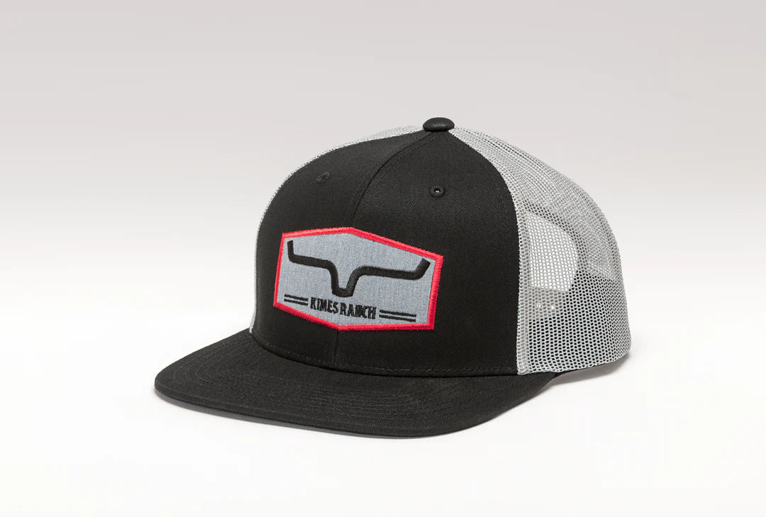 Kimes Ranch Replay Trucker Black Hat - Coffman Tack