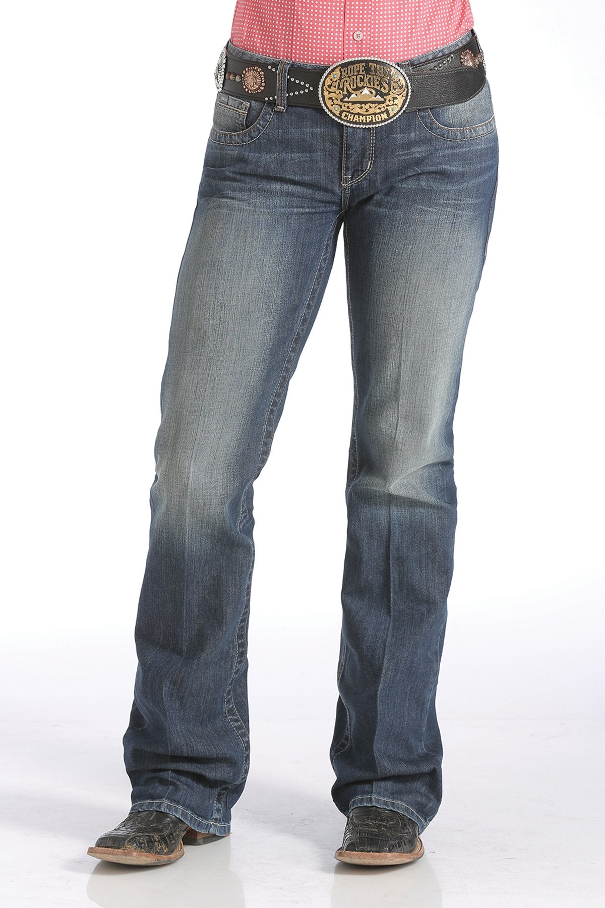 WOMEN'S ADA RELAXED FIT - MEDIUM STONEWASH - Coffman Tack