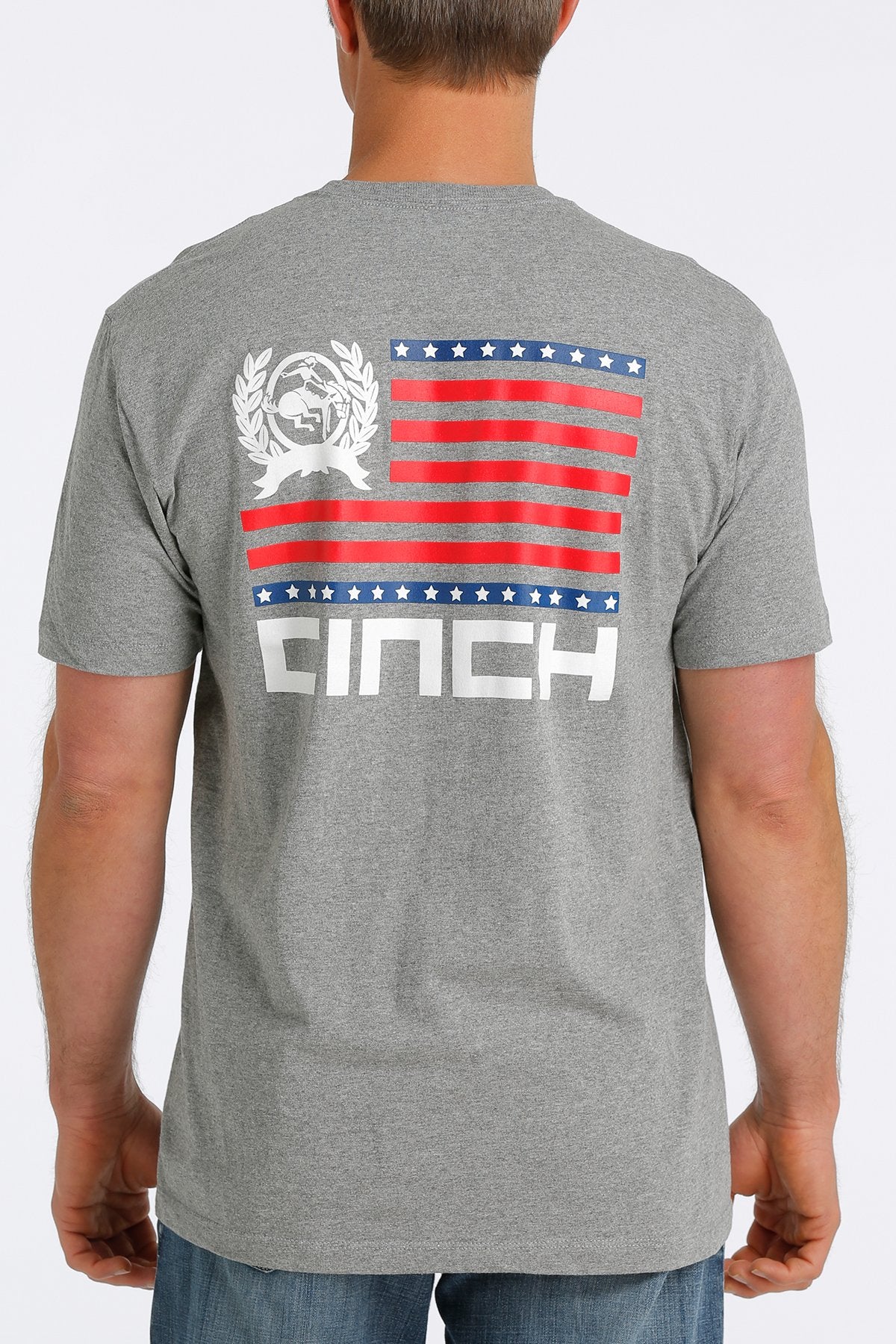 Cinch Flag Tee - Asphalt - Coffman Tack