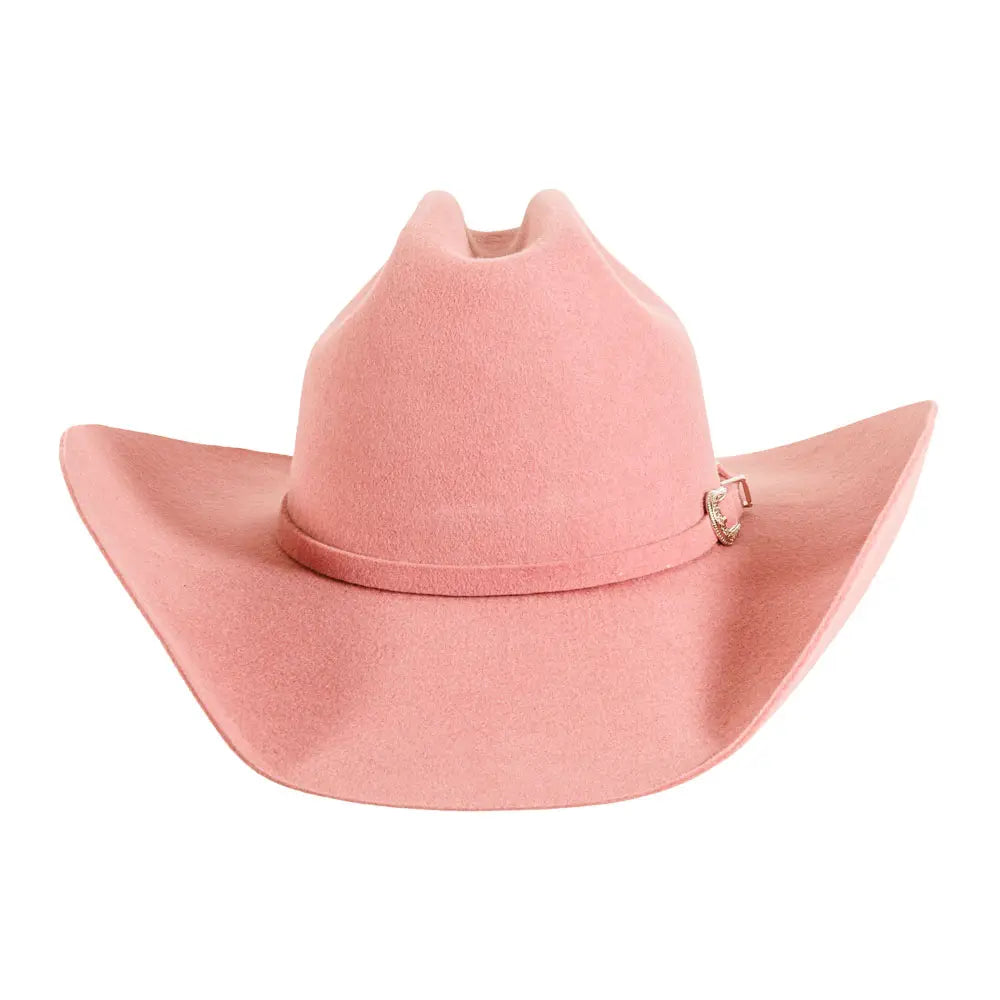 Wool Felt Western Cowboy Hat - Style Cattleman- Soft Pink