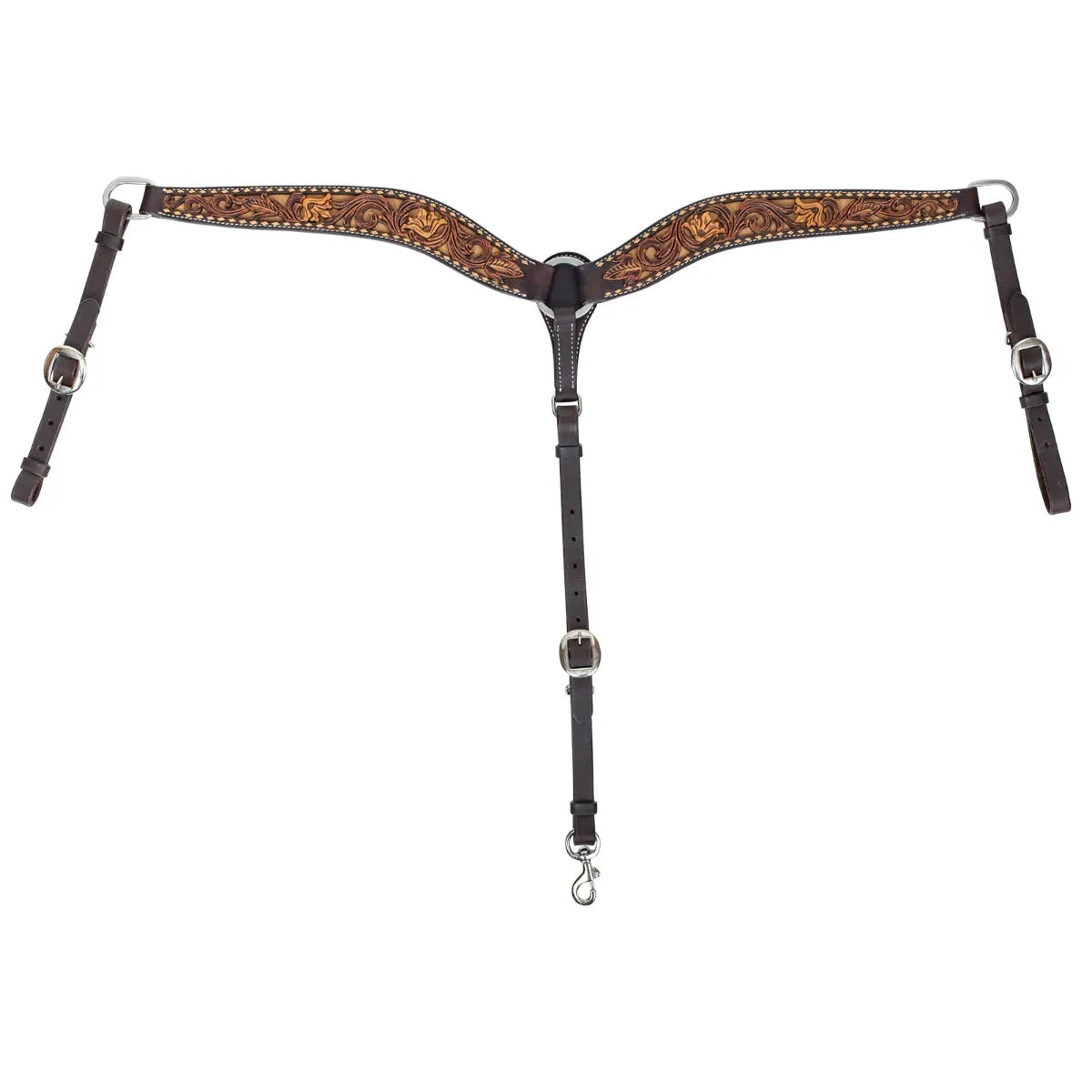 Circle Y Dusty Floral Breast Collar - Coffman Tack
