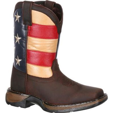 LIL' REBEL™ BY DURANGO® LITTLE KIDS' FLAG WESTERN BOOT - Coffman Tack