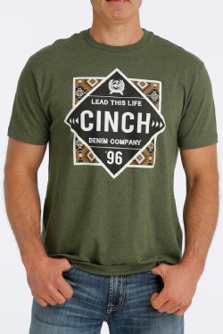 Cinch Aztec Tee - Juniper - Coffman Tack