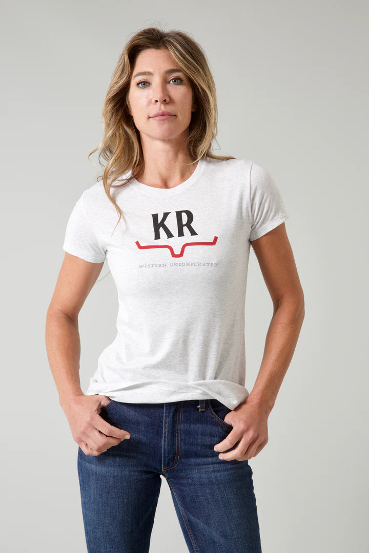 Kimes Ranch Rise White Tee - Coffman Tack