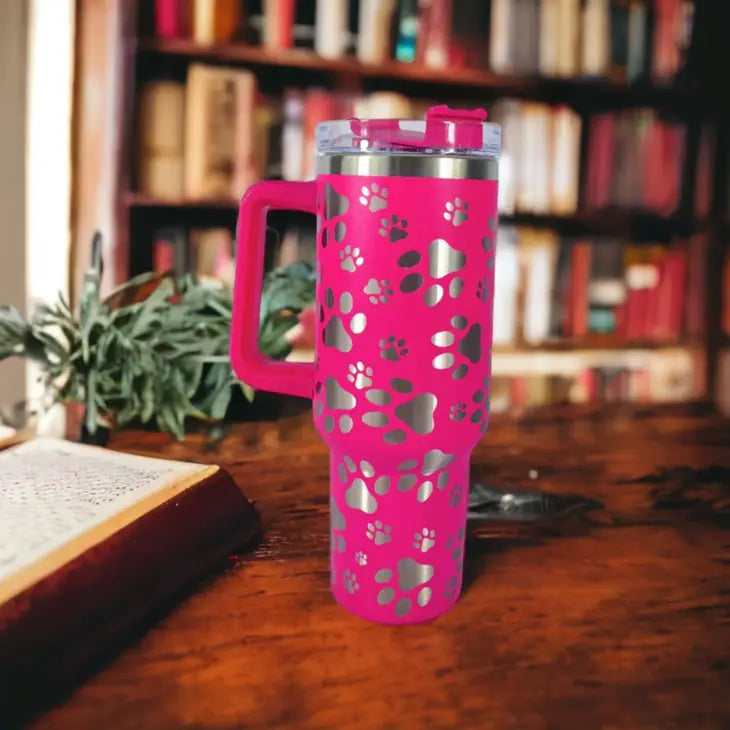 Paw print Tumbler - Coffman Tack