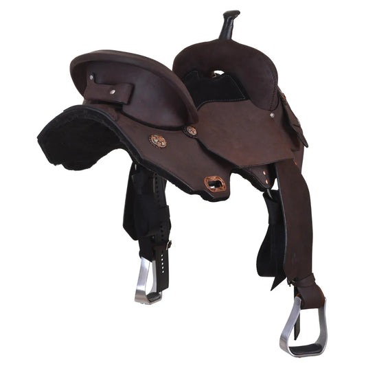 Circle Y 3914 Just-B-Natural Classic Barrel Saddle - Coffman Tack