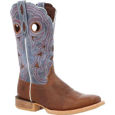 DURANGO® LADY REBEL PRO™ WOMEN'S GOLDEN BROWN & PERIWINKLE WESTERN BOOT - Coffman Tack