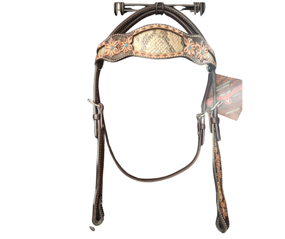 Circle Y Python Pass Browband Headstall - Coffman Tack