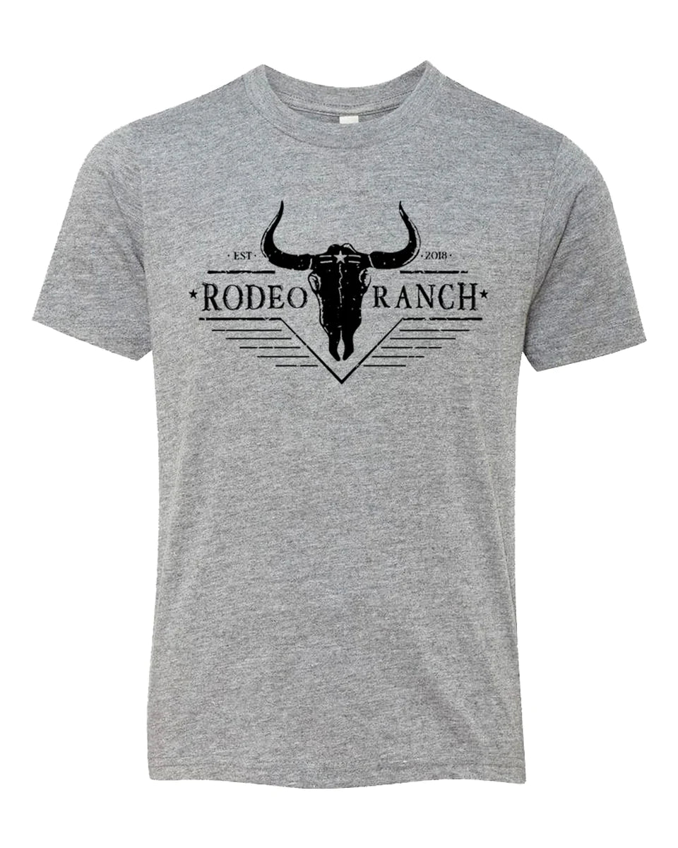 Rodeo Ranch Heather Grey Youth Tee - Coffman Tack