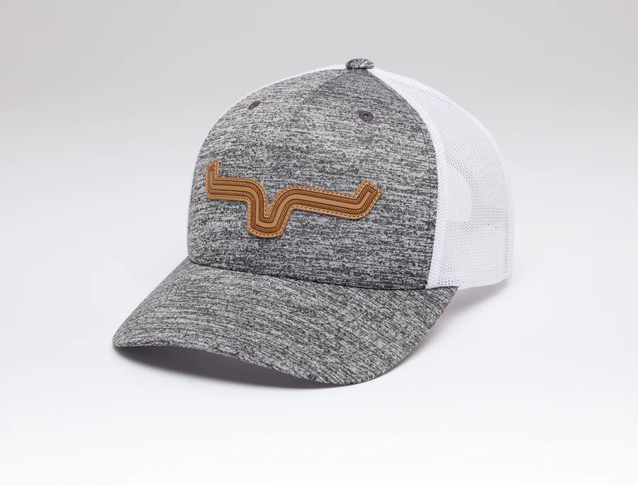 Kimes Ranch Roped Lp Trucker Grey Heather Hat - Coffman Tack