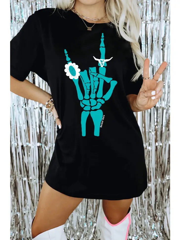 Skeleton Hand Tee - Coffman Tack