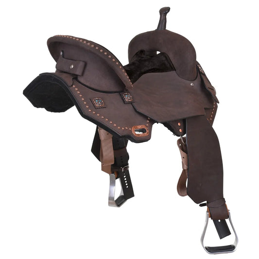 Circle Y 3915 Just-B-Natural Thunderbird Treeless Saddle - Coffman Tack