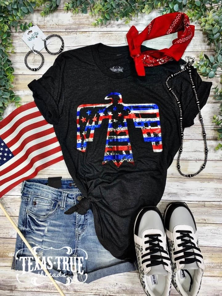 Patriotic Thunderbird Tee - Coffman Tack