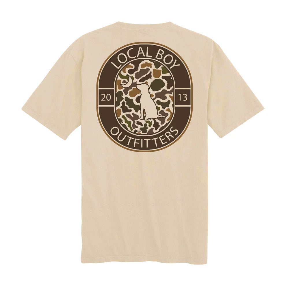 Vintage Crest T-Shirt- latte