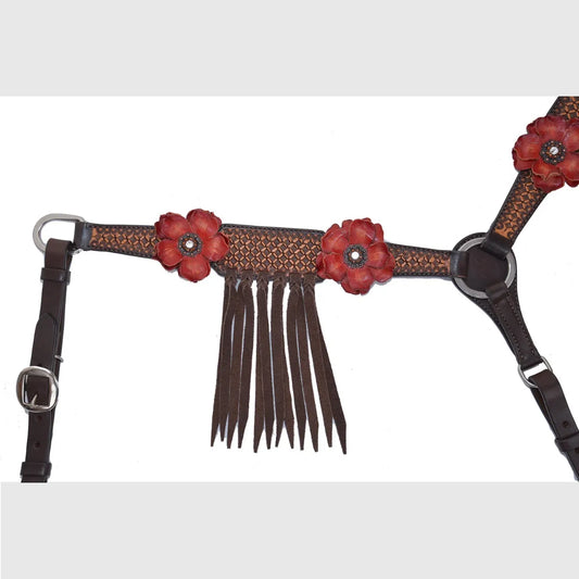 Circle Y Sarah Rose Vintage Breast Collar - Coffman Tack