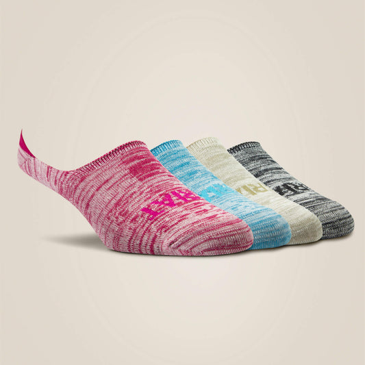 Ariat No Slip No-Show Heathered Rainbow Socks - Coffman Tack