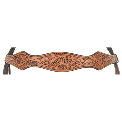 Circle Y Copper Sunflower Browband Headstall - Coffman Tack