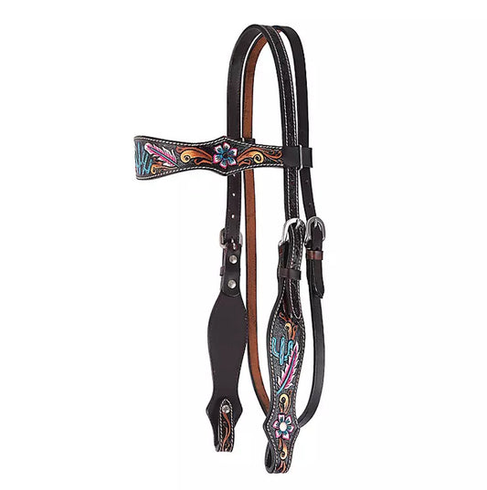 Circle Y Desert Feather Browband Headstall - Coffman Tack
