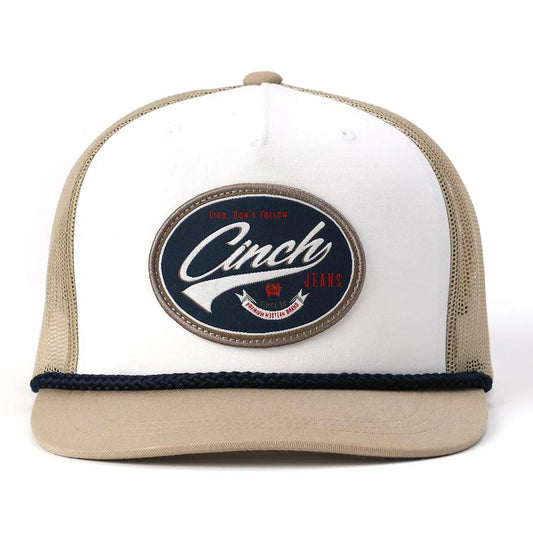 Cinch Men's Logo Flexfit Khaki Cap